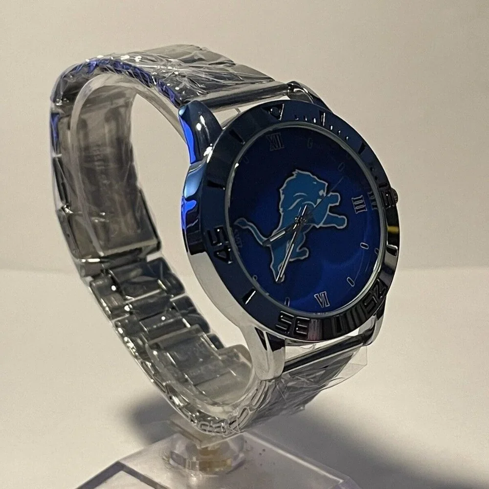 Detroit Lions NFL Stainless-Steel Men's Watch NEW
